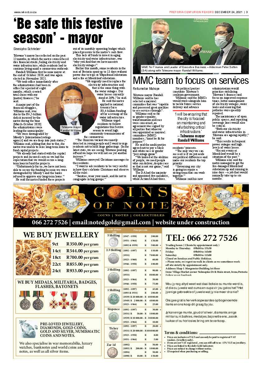 Rekord Centurion 24 December 2021 page 3