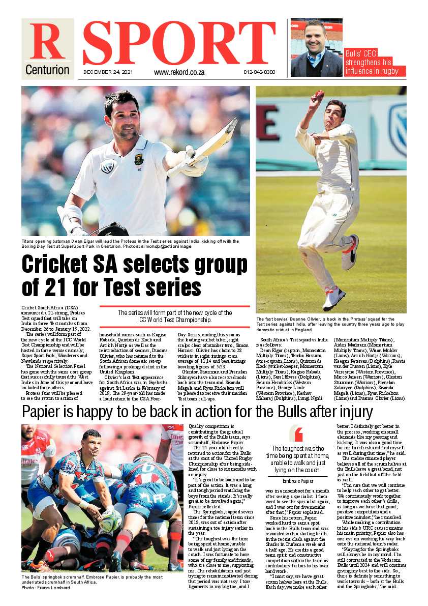 Rekord Centurion 24 December 2021 page 8