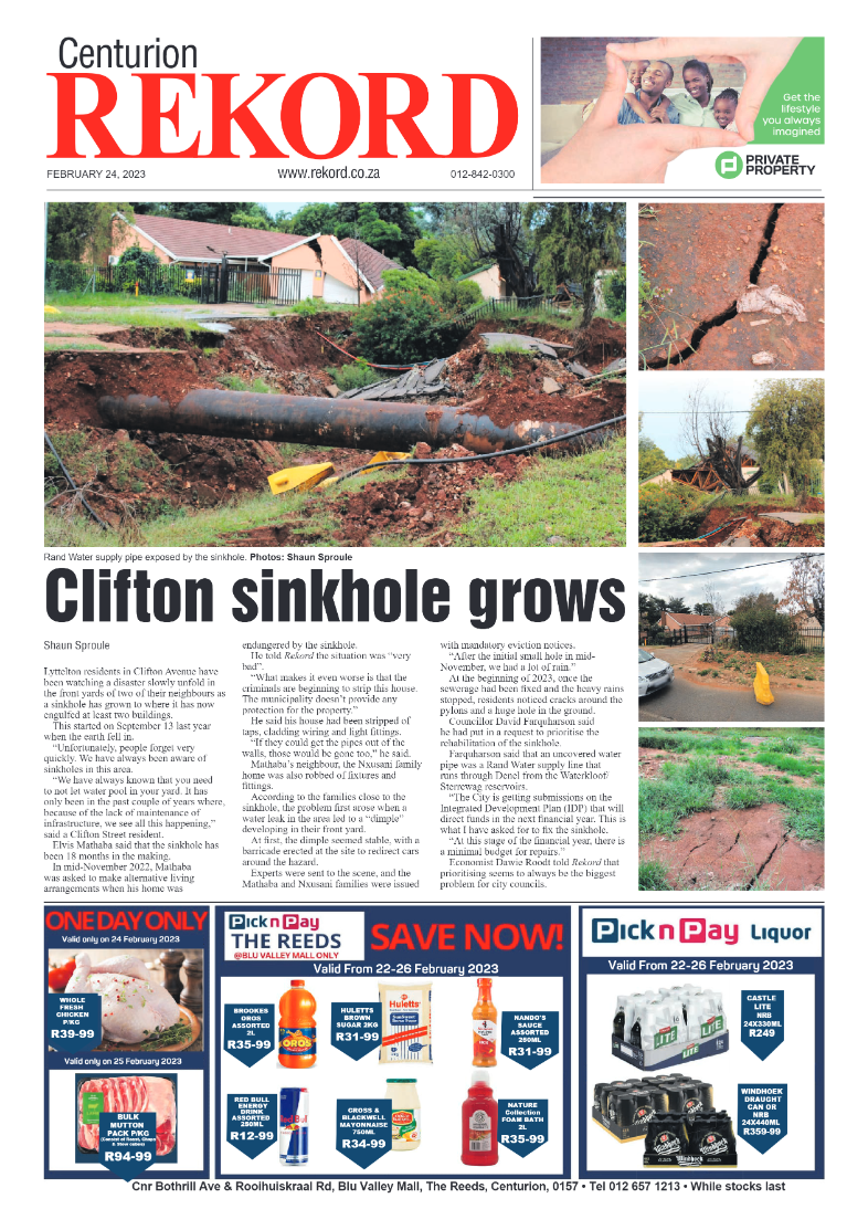 Rekord Centurion 24 February 2023 page 1