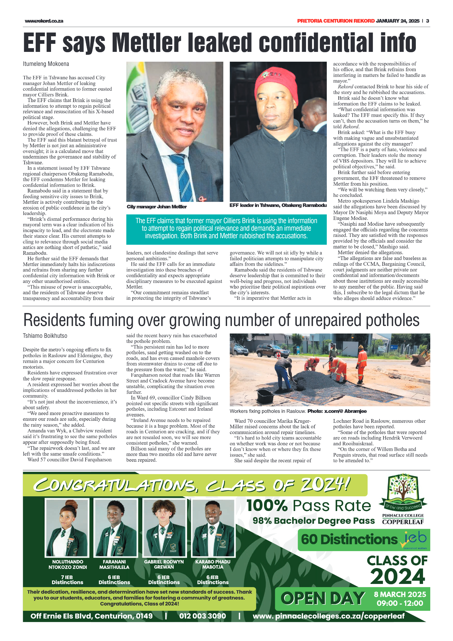 Rekord Centurion 24 January 2024 page 3