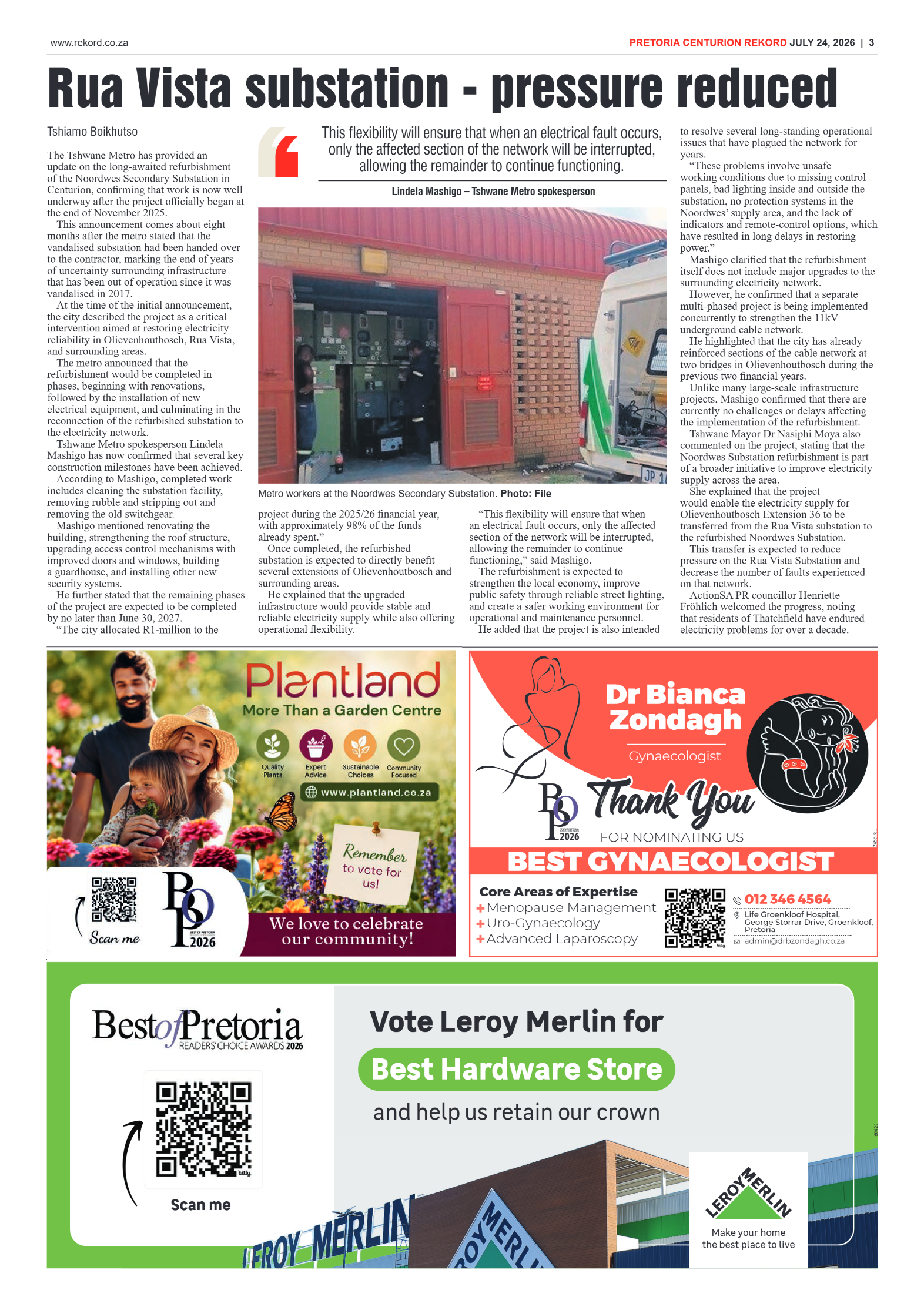 Rekord Centurion 24 July 2026 page 3