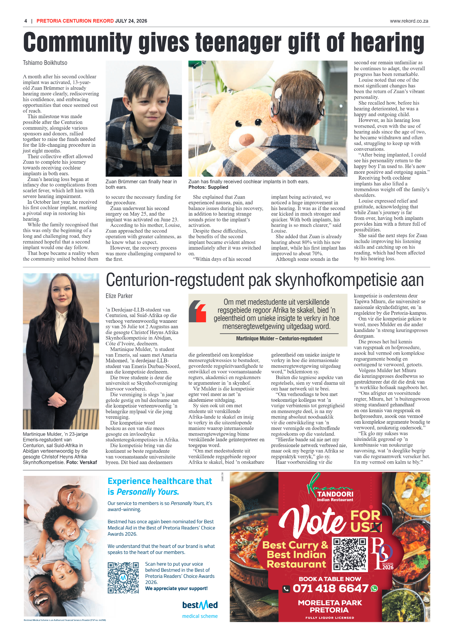 Rekord Centurion 24 July 2026 page 4