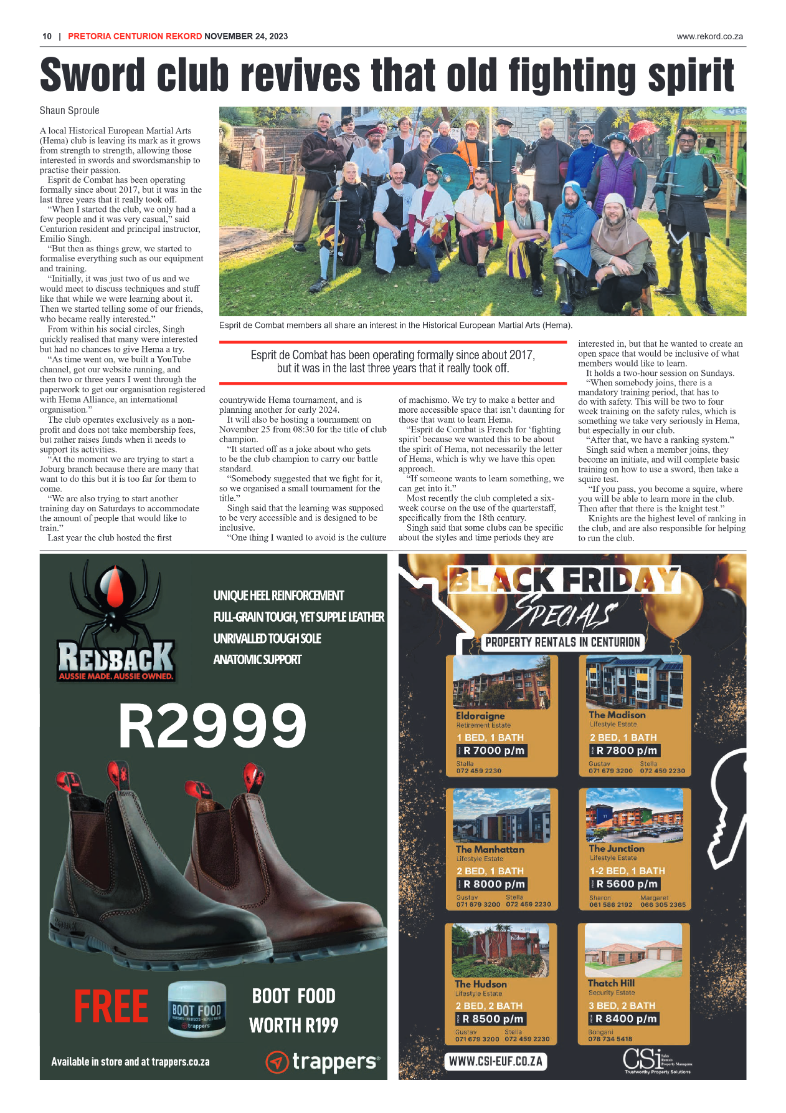 Rekord Centurion 24 November 2023 page 10