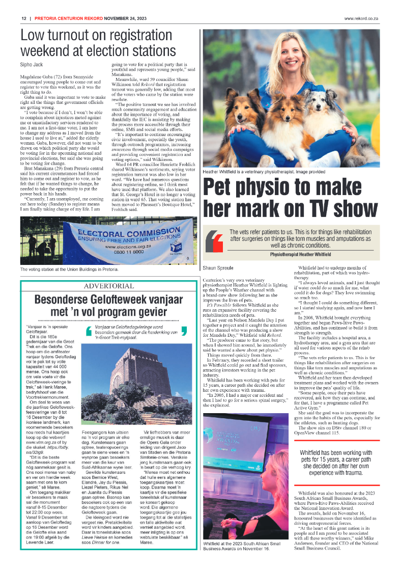 Rekord Centurion 24 November 2023 page 12