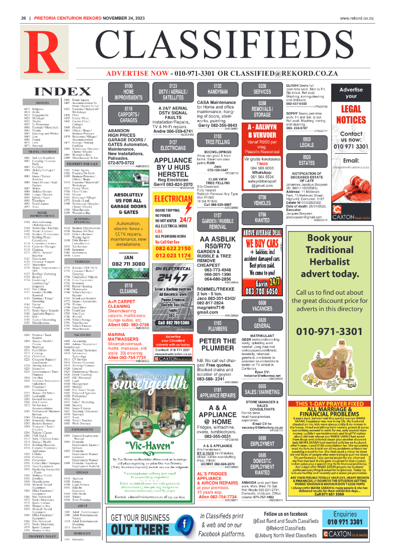 Rekord Centurion 24 November 2023 page 26