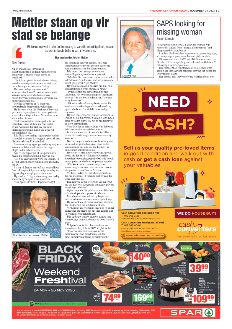 Rekord Centurion 24 November 2023 page 3