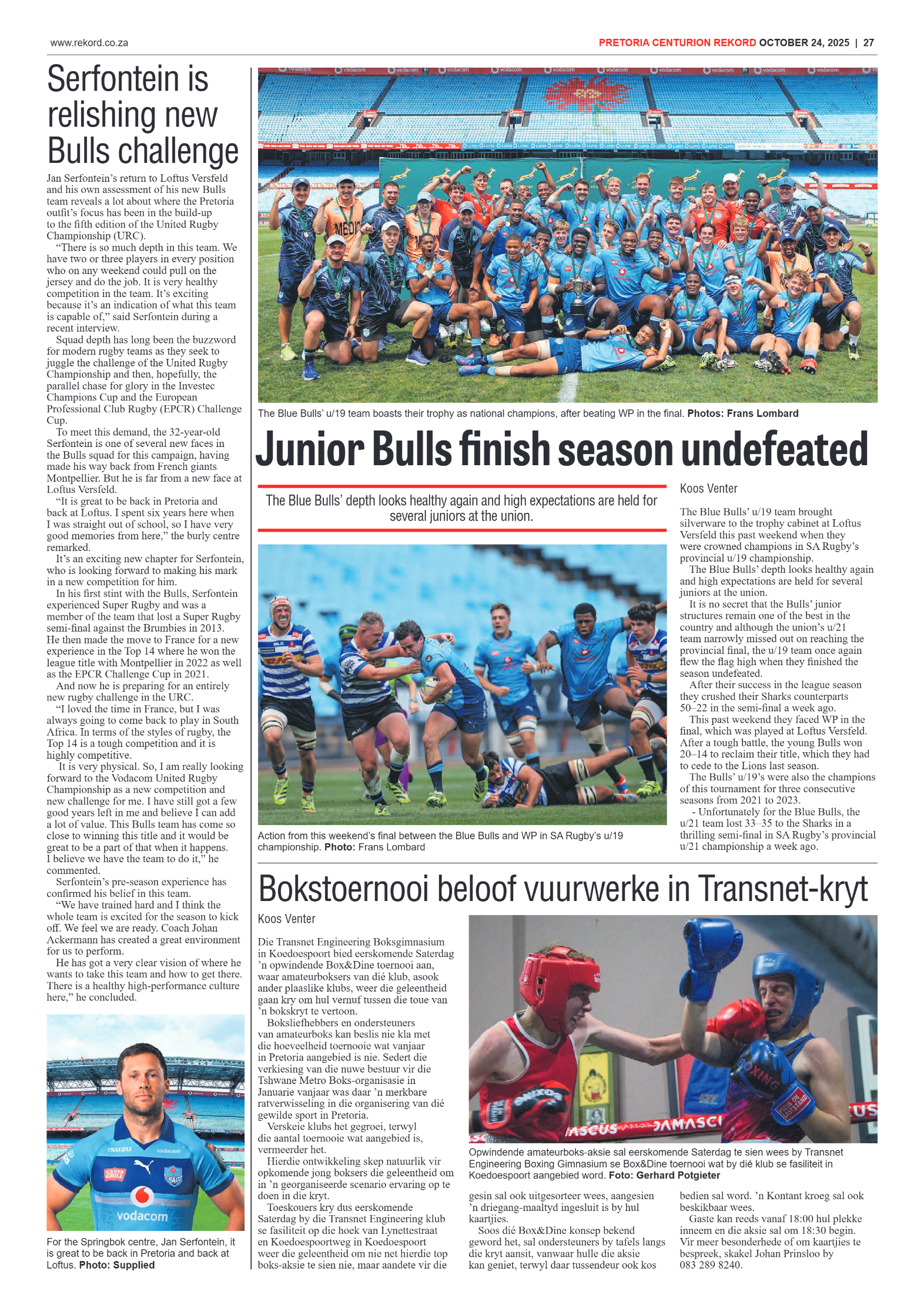 Rekord Centurion 24 October 2025 page 27