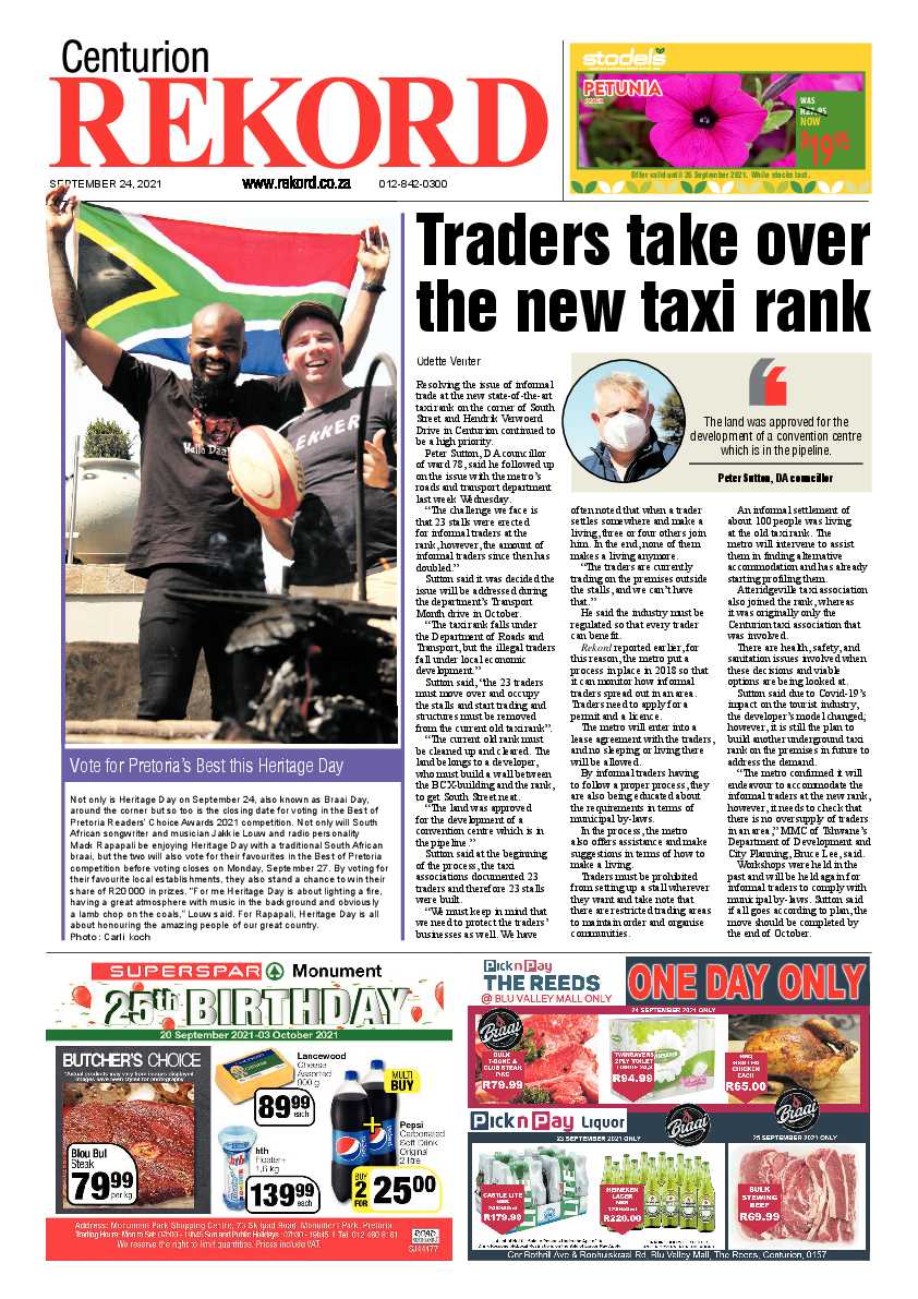 Rekord Centurion 24 September 2021 page 1