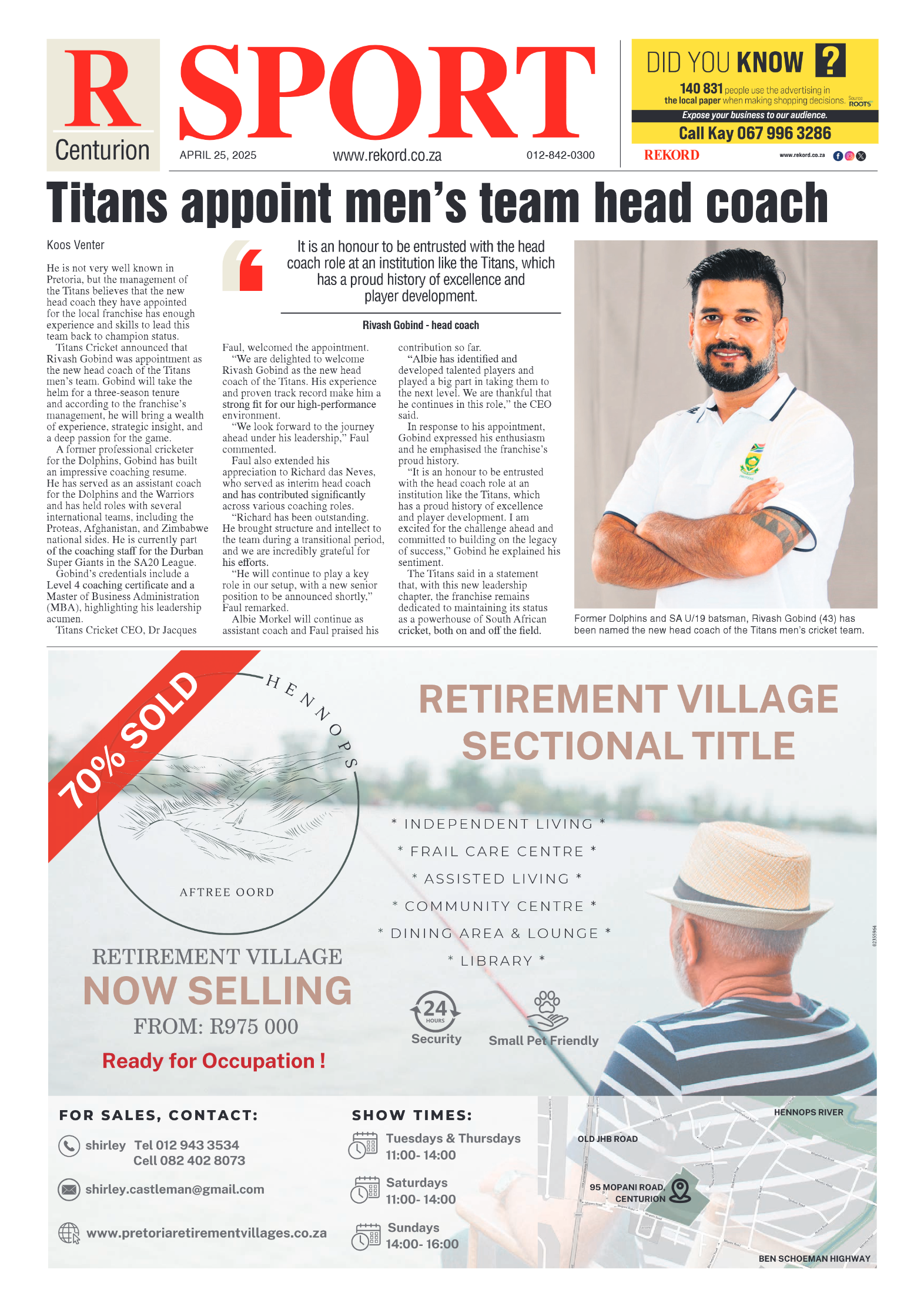 Rekord Centurion 25 April 2025 page 8