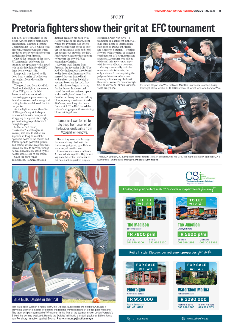 Rekord Centurion 25 August 2023 page 15