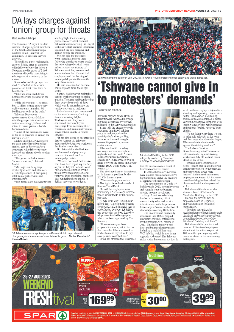 Rekord Centurion 25 August 2023 page 3