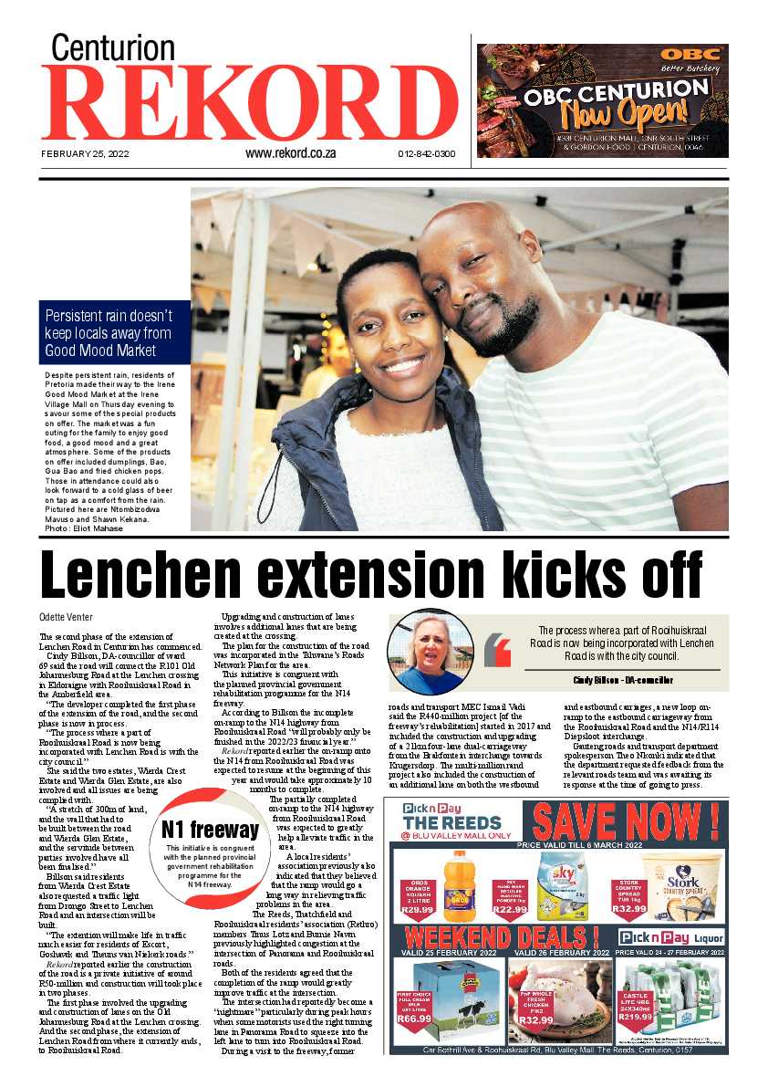 Rekord Centurion 25 February 2022 page 1
