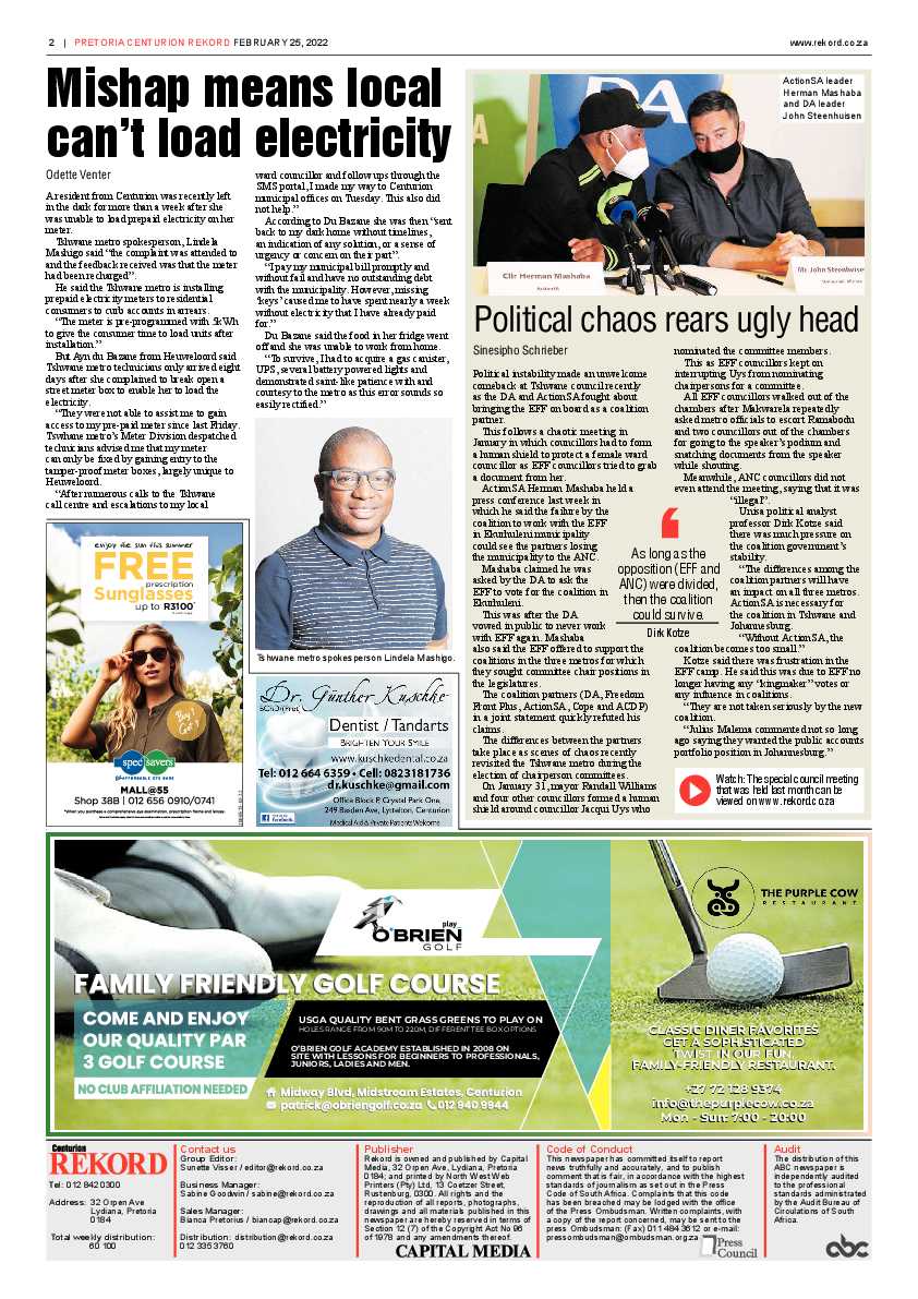 Rekord Centurion 25 February 2022 page 2