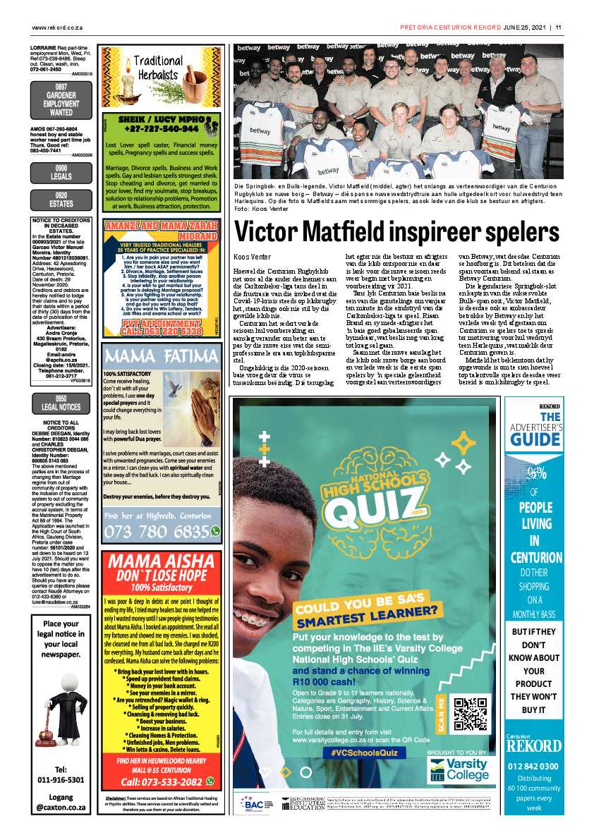 Rekord Centurion 25 June 2021 page 11