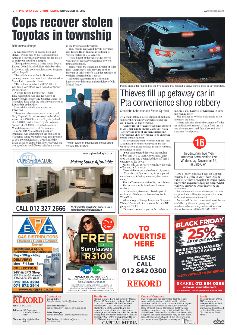 Rekord Centurion 25 November 2022 page 2