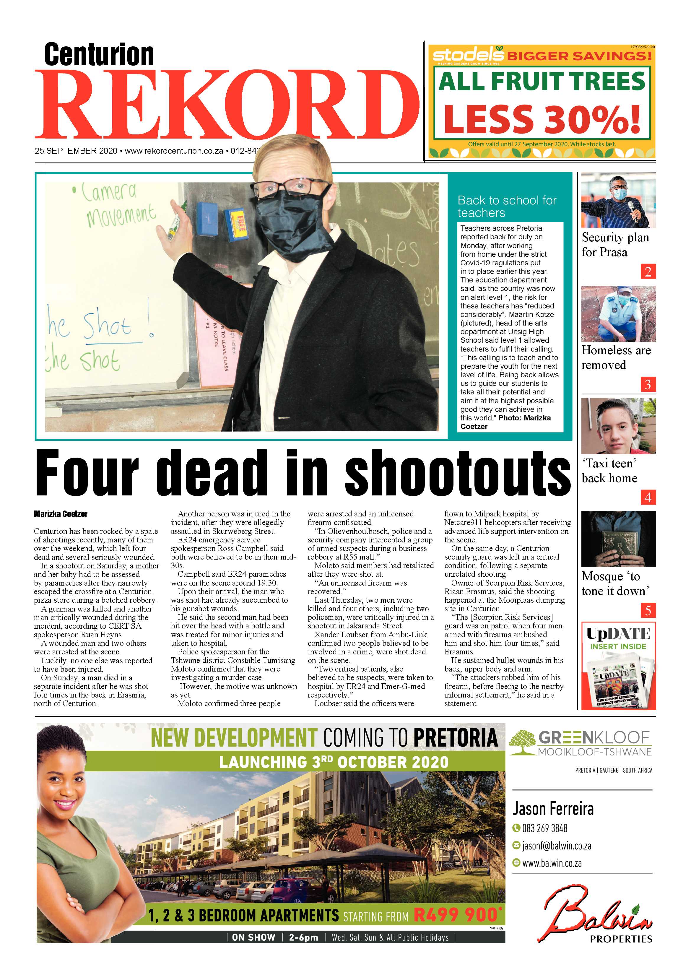 Rekord Centurion 25 September 2020 page 1