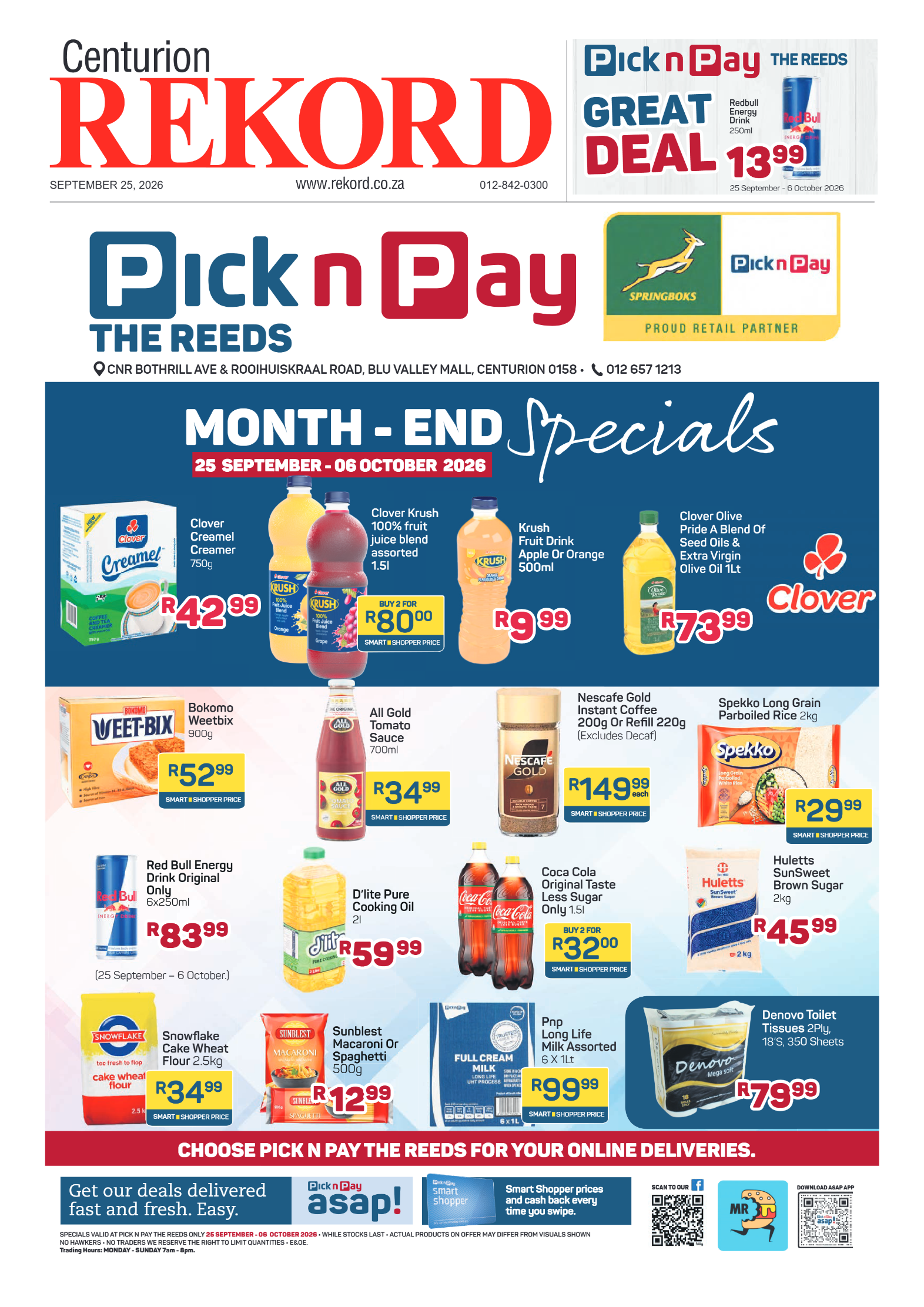Rekord Centurion 25 September 2026 page 1