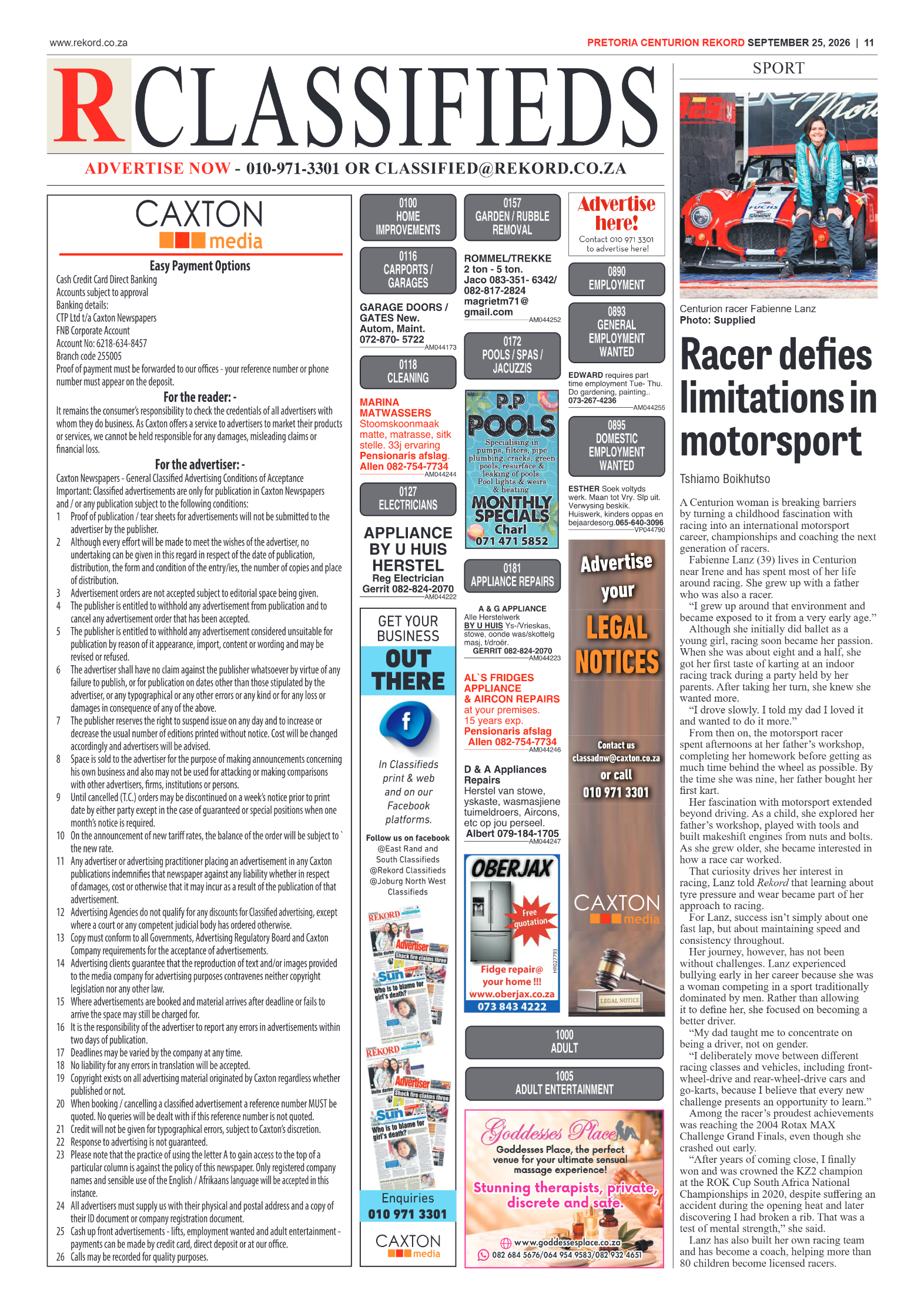 Rekord Centurion 25 September 2026 page 13