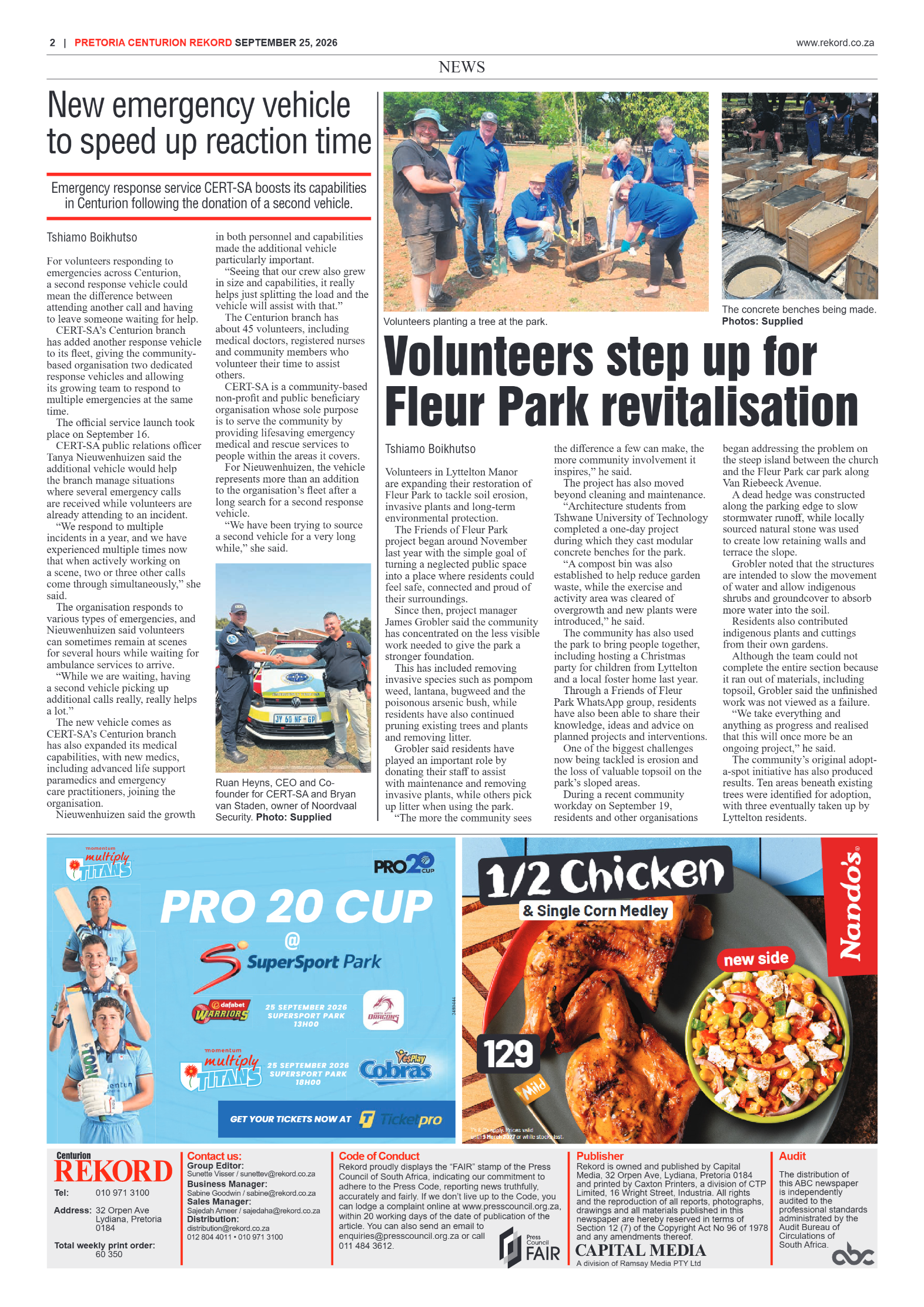 Rekord Centurion 25 September 2026 page 4