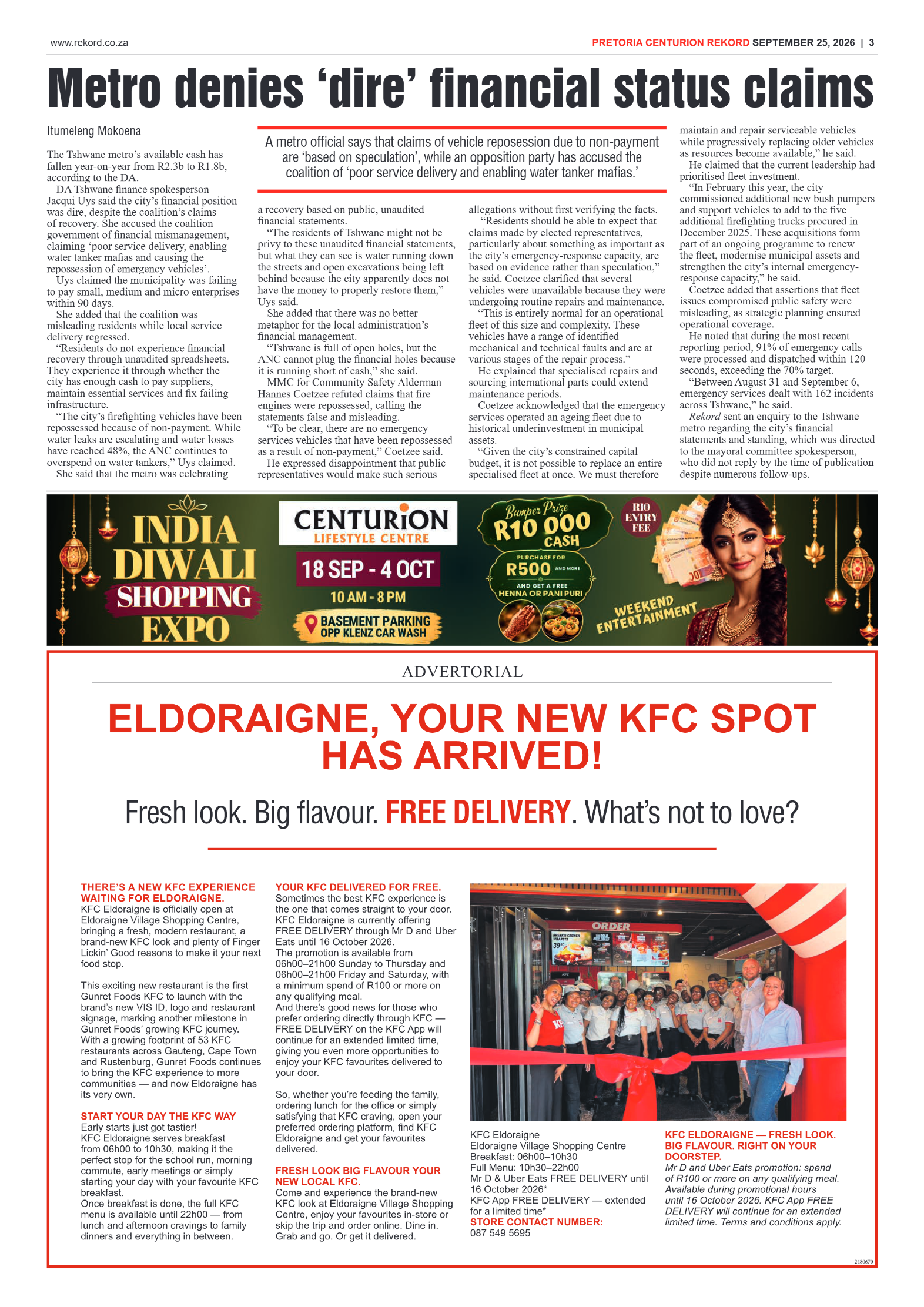 Rekord Centurion 25 September 2026 page 5