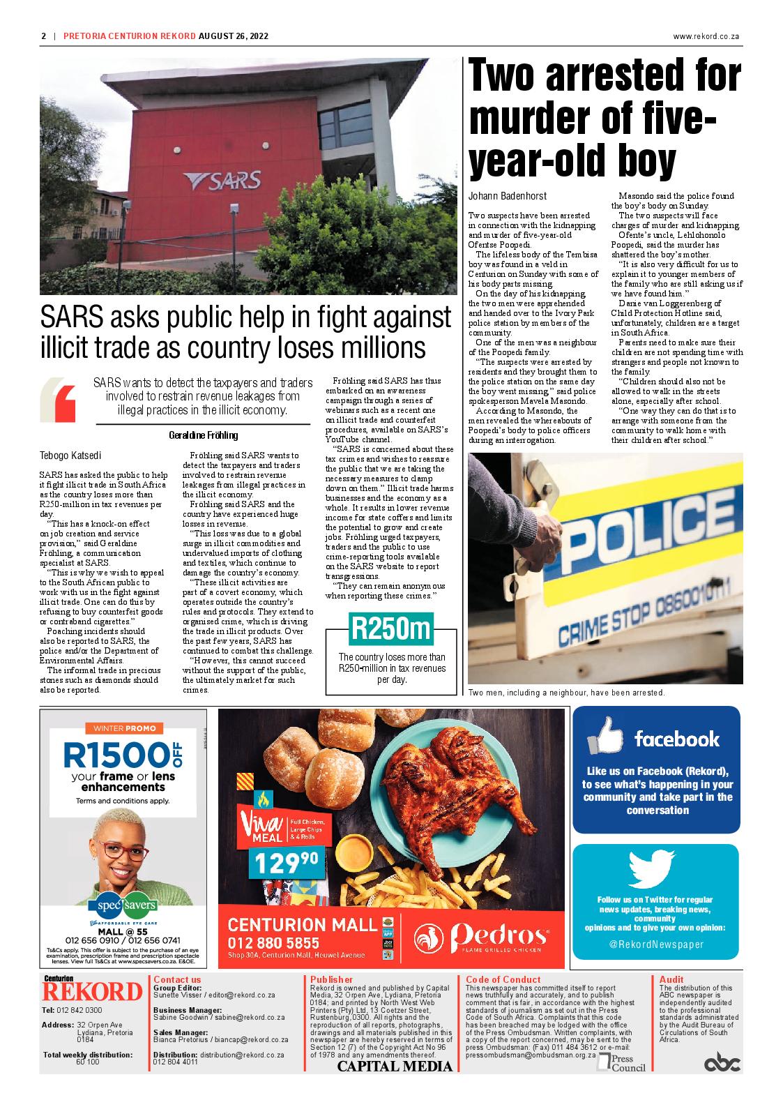Rekord Centurion 26 August 2022 page 2