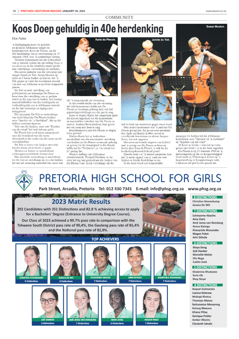 Rekord Centurion 26 January 2024 page 10