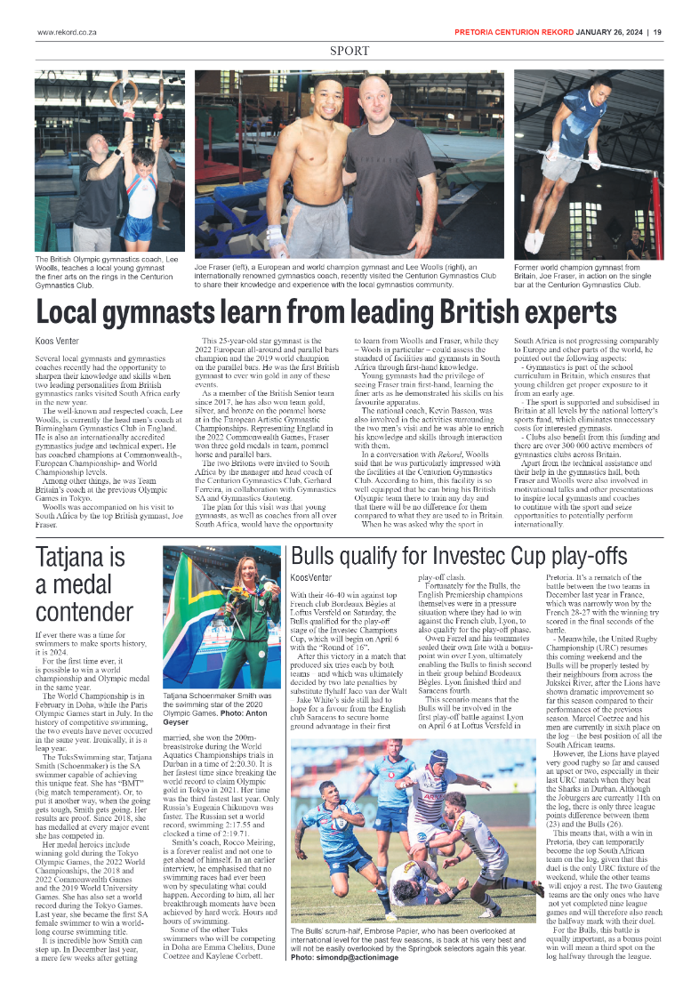 Rekord Centurion 26 January 2024 page 19