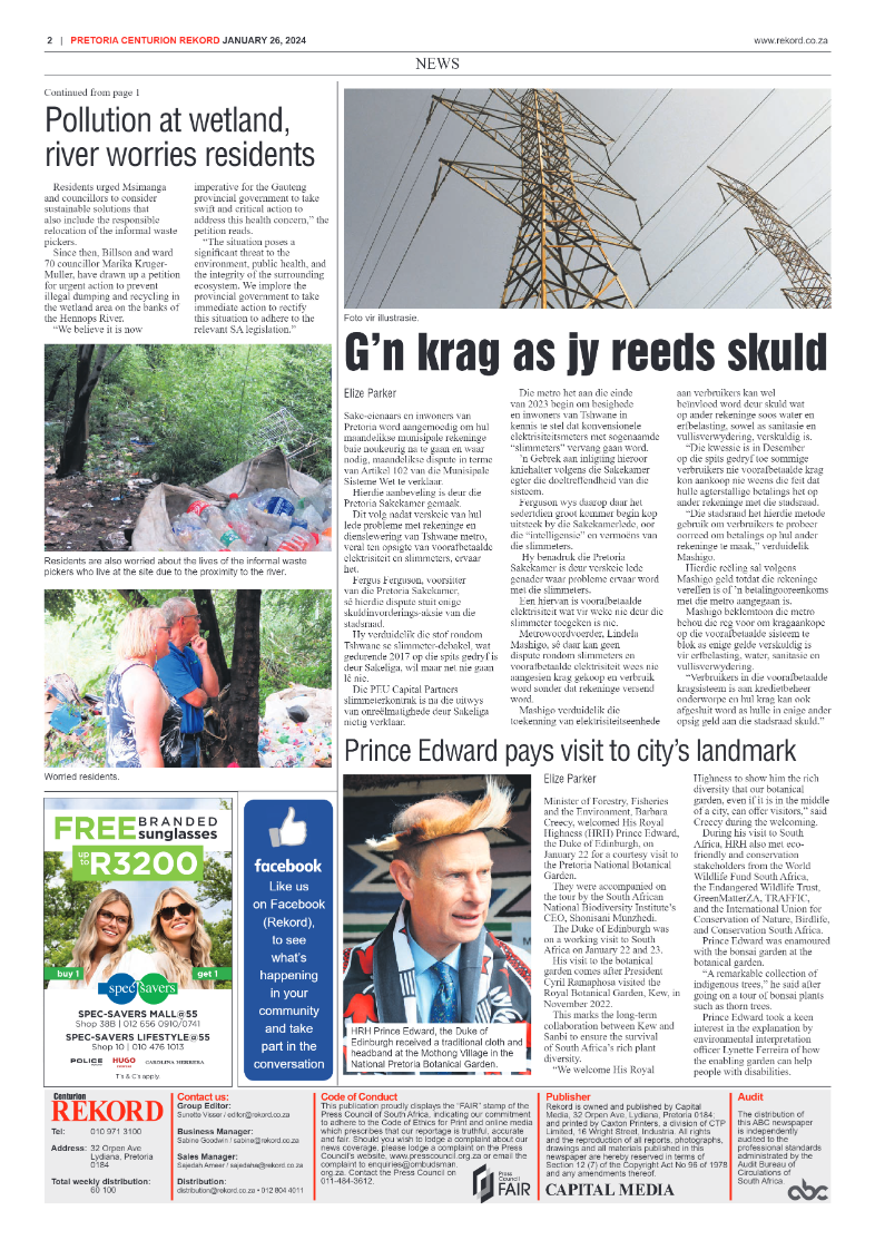 Rekord Centurion 26 January 2024 page 2