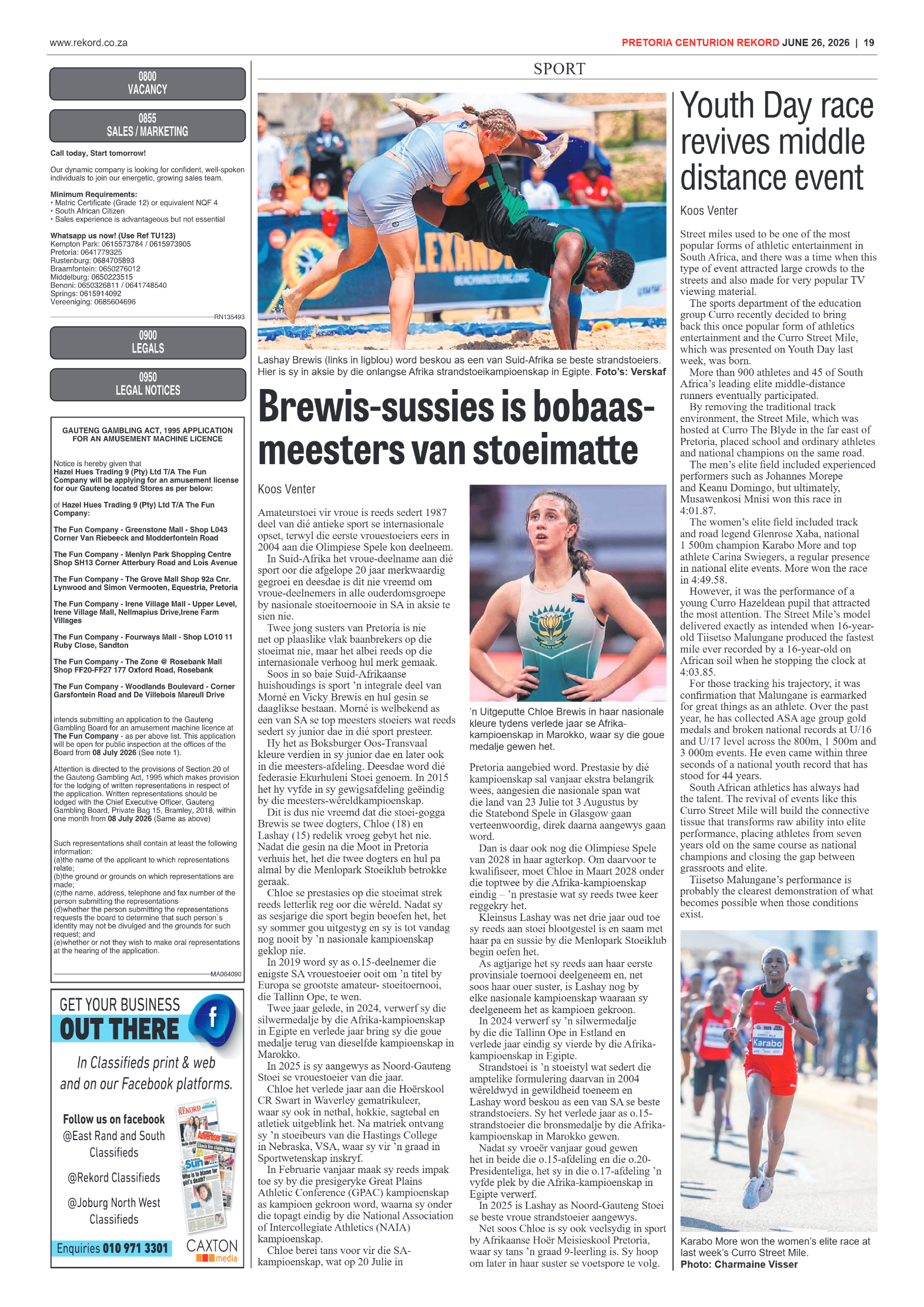 Rekord Centurion 26 June 2026 page 13