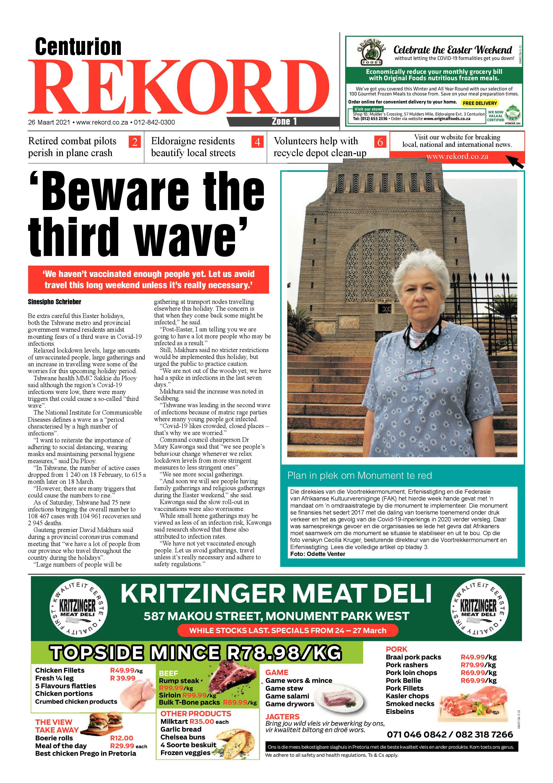 Rekord Centurion 26 March 2021 page 1