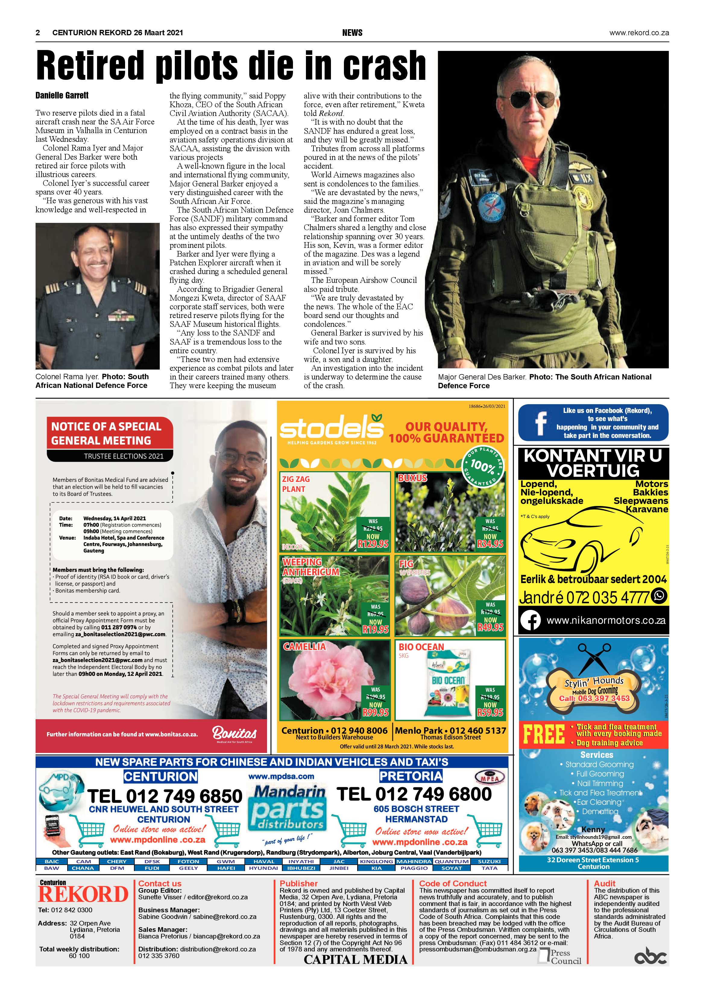 Rekord Centurion 26 March 2021 page 2