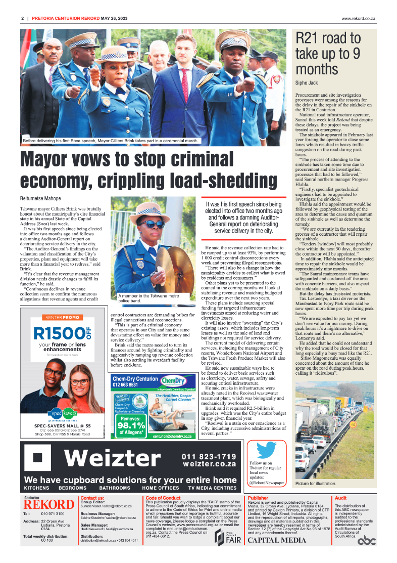 Rekord Centurion  26 May 2023 page 2