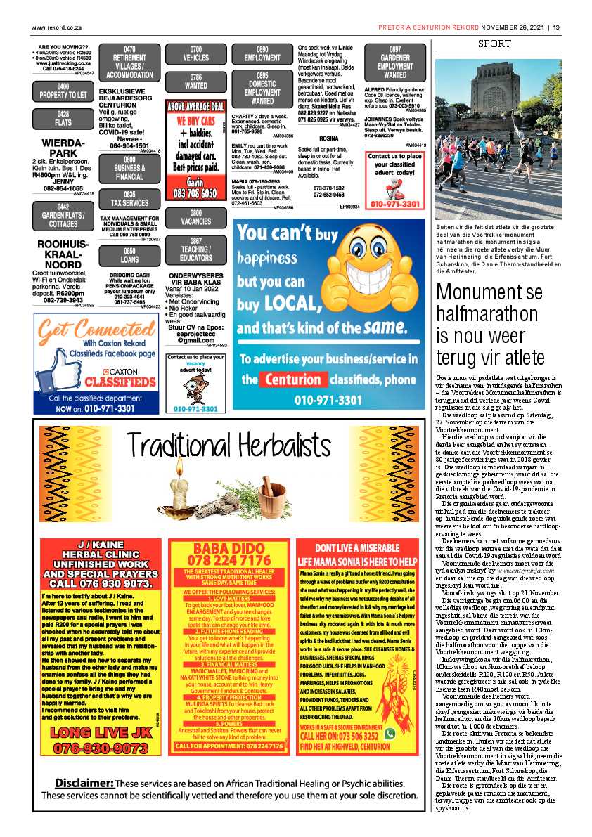 Rekord Centurion 26 November 2021 page 21