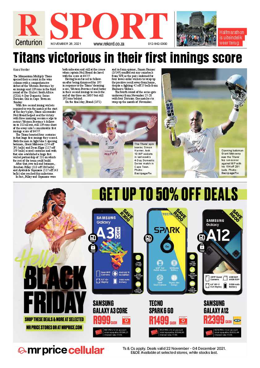 Rekord Centurion 26 November 2021 page 22