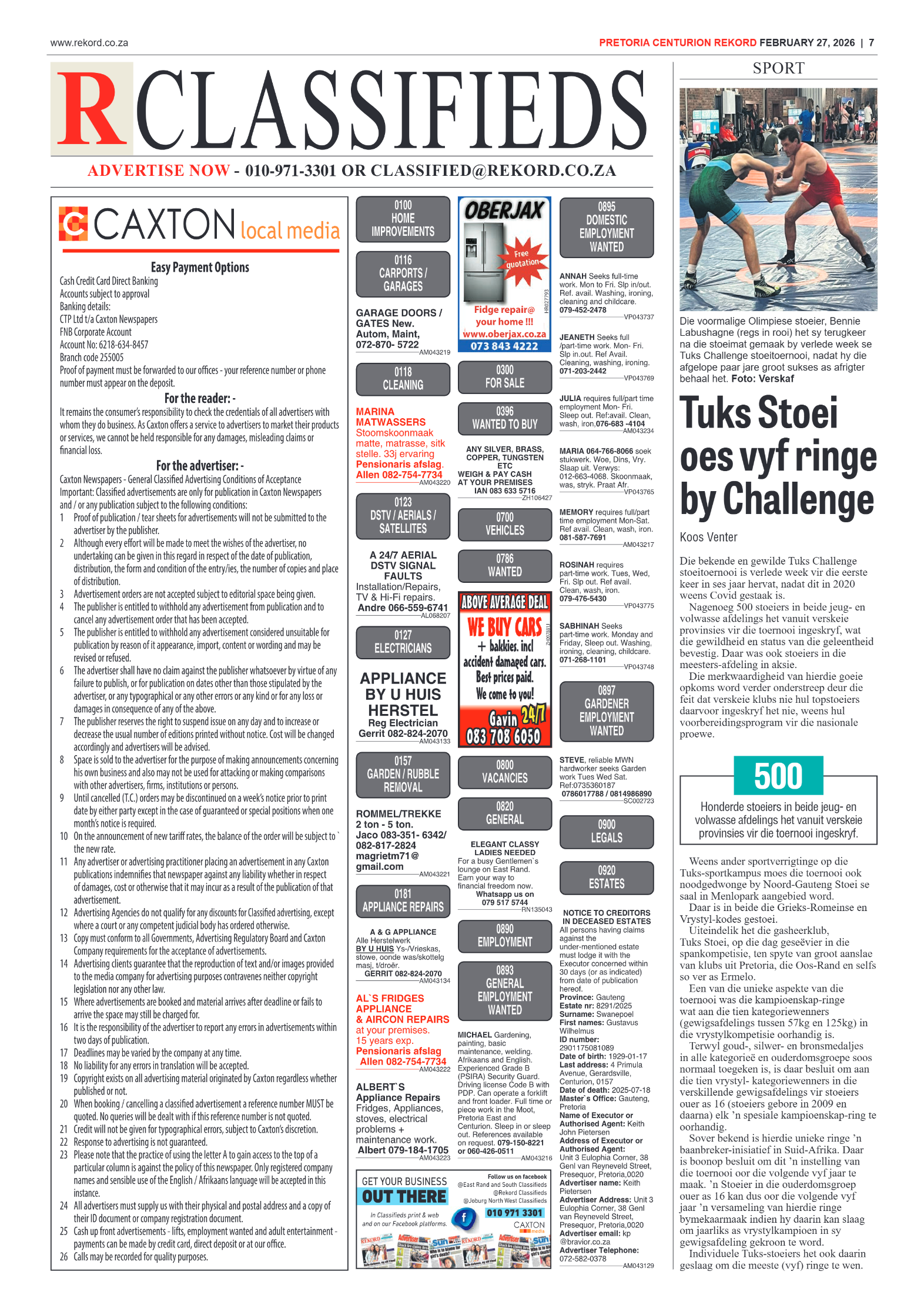 Rekord Centurion 27 February 2026 page 9