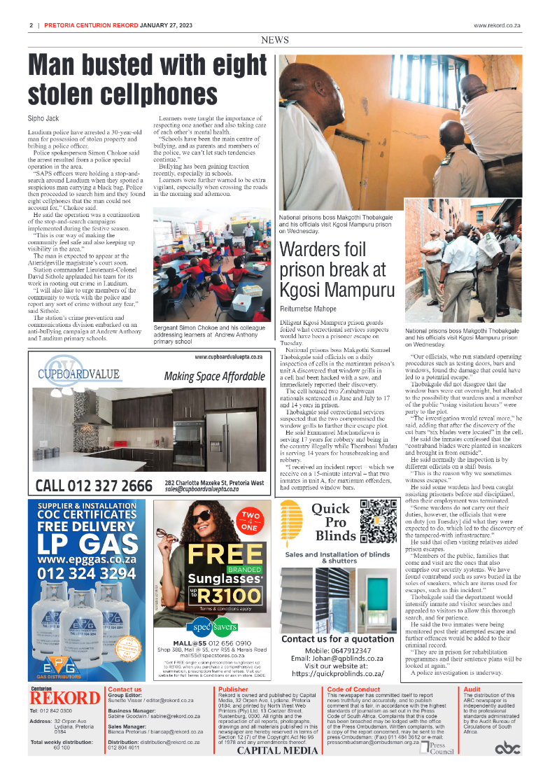 Rekord Centurion 27 January 2023 page 2