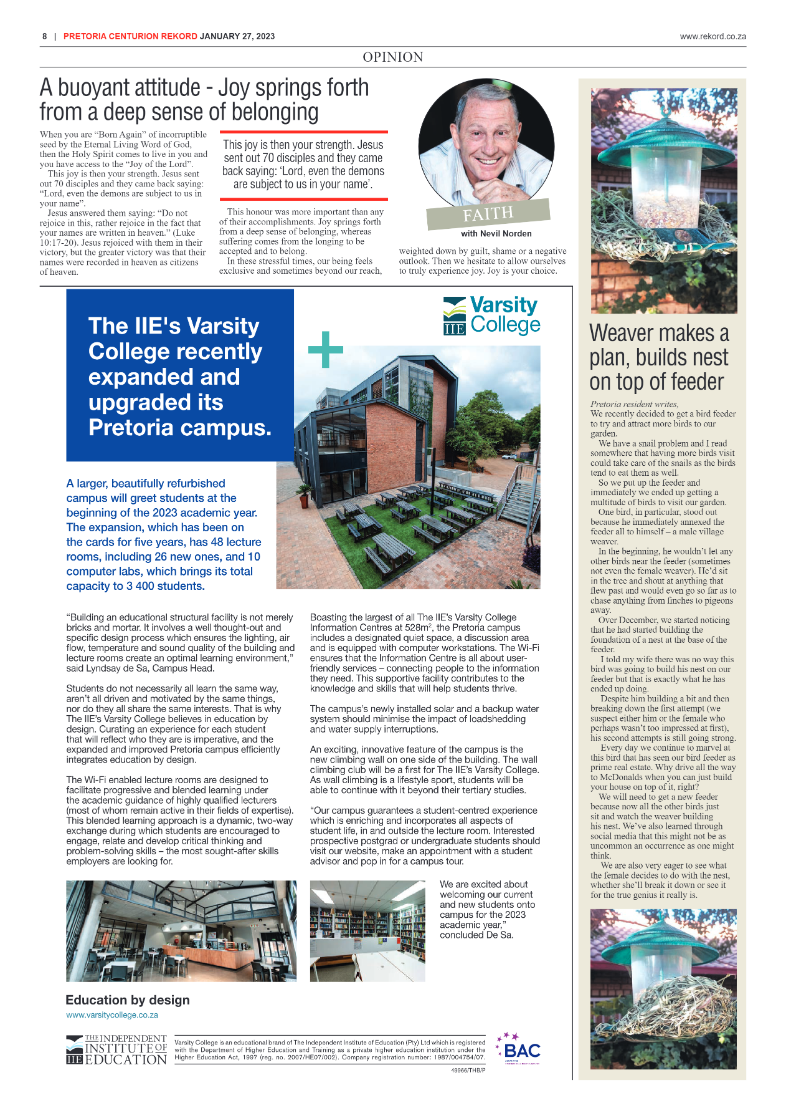 Rekord Centurion 27 January 2023 page 8