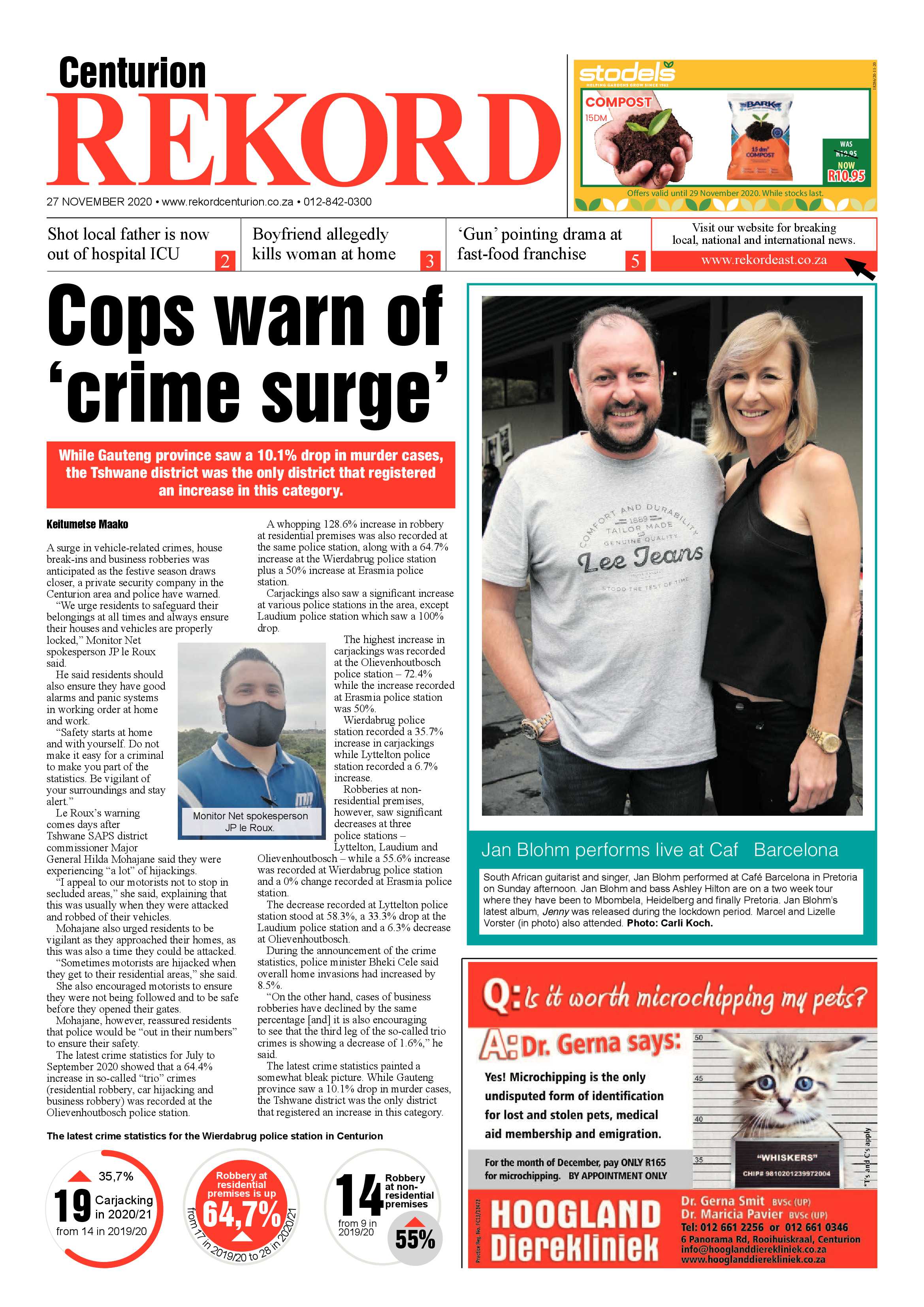 Rekord Centurion 27 November 2020 page 1