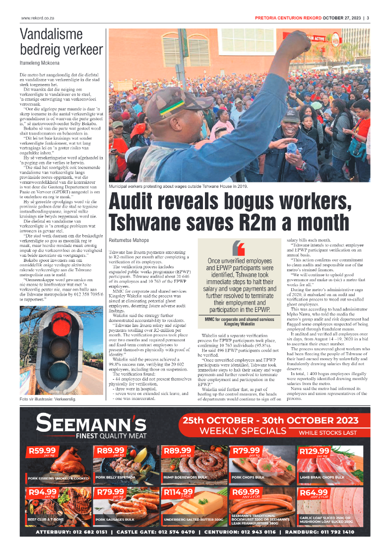 Rekord Centurion 27 October 2023 page 3