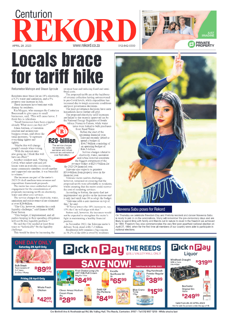 Rekord Centurion 28 April 2023 page 1