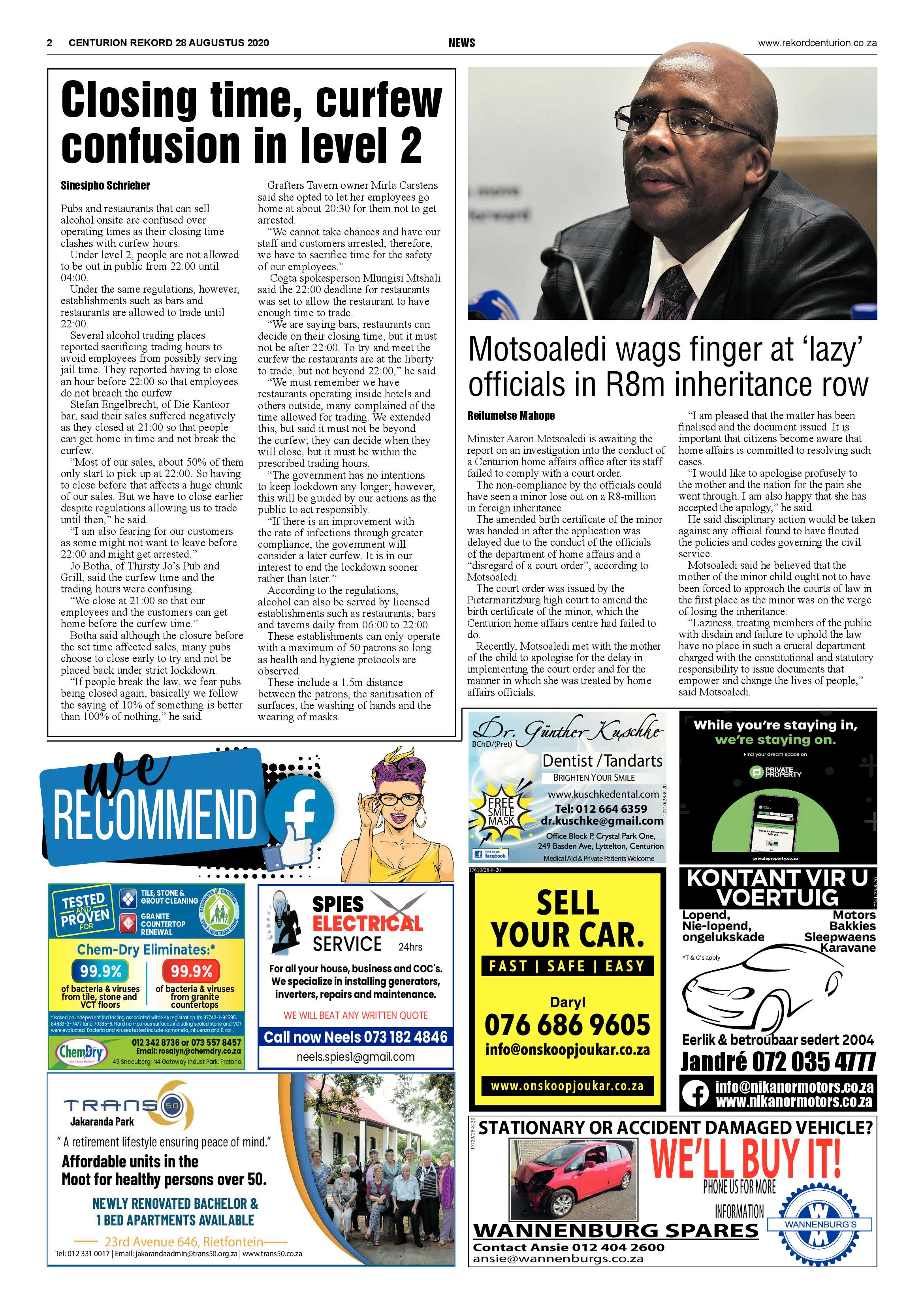 Rekord Centurion 28 August 2020 page 2