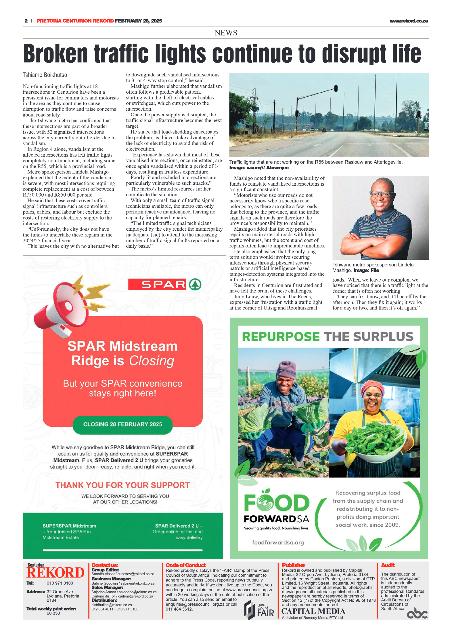 Rekord Centurion 28 February 2025 page 2