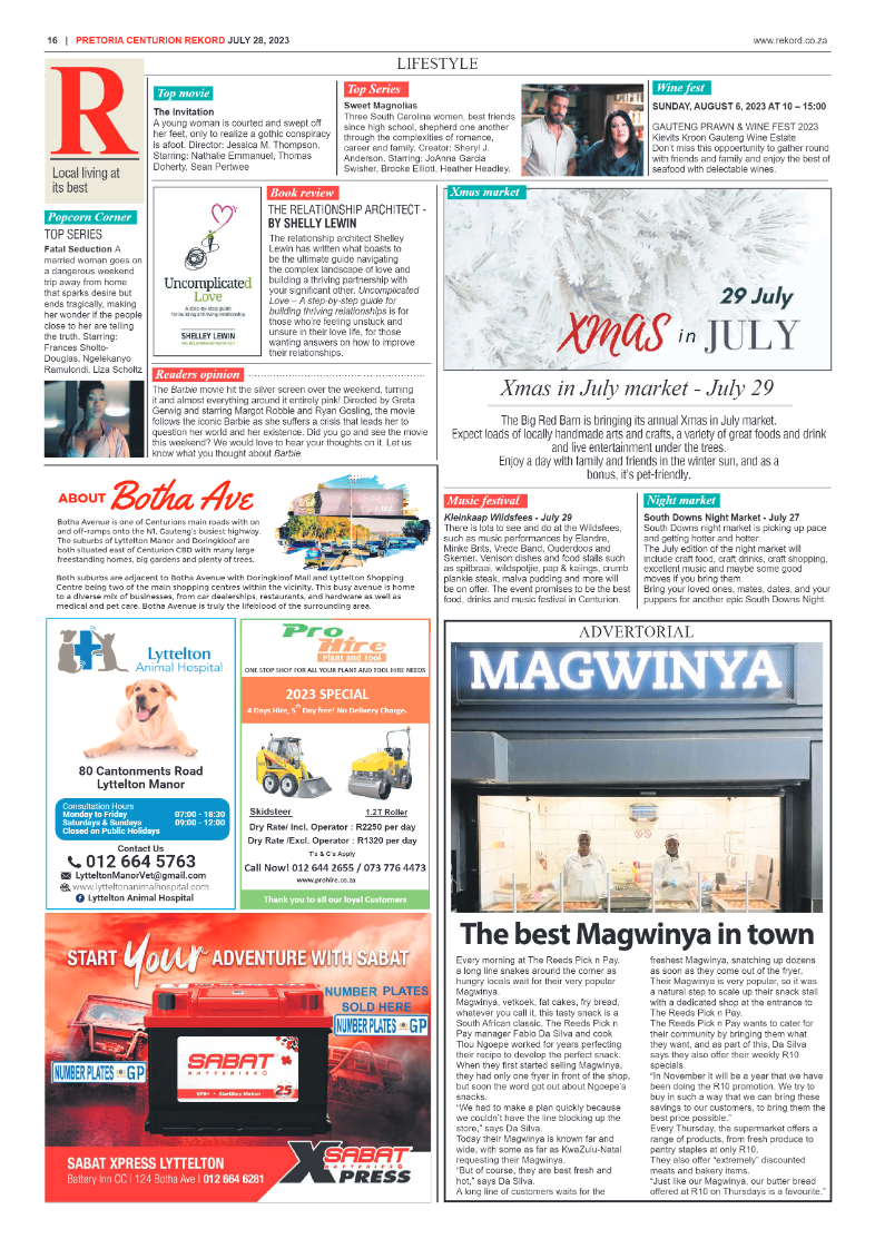 Rekord Centurion 28 July 2023 page 16