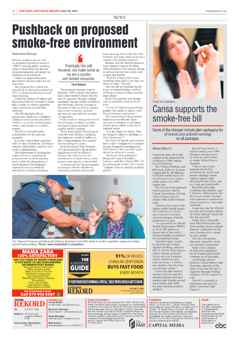 Rekord Centurion 28 July 2023 page 2