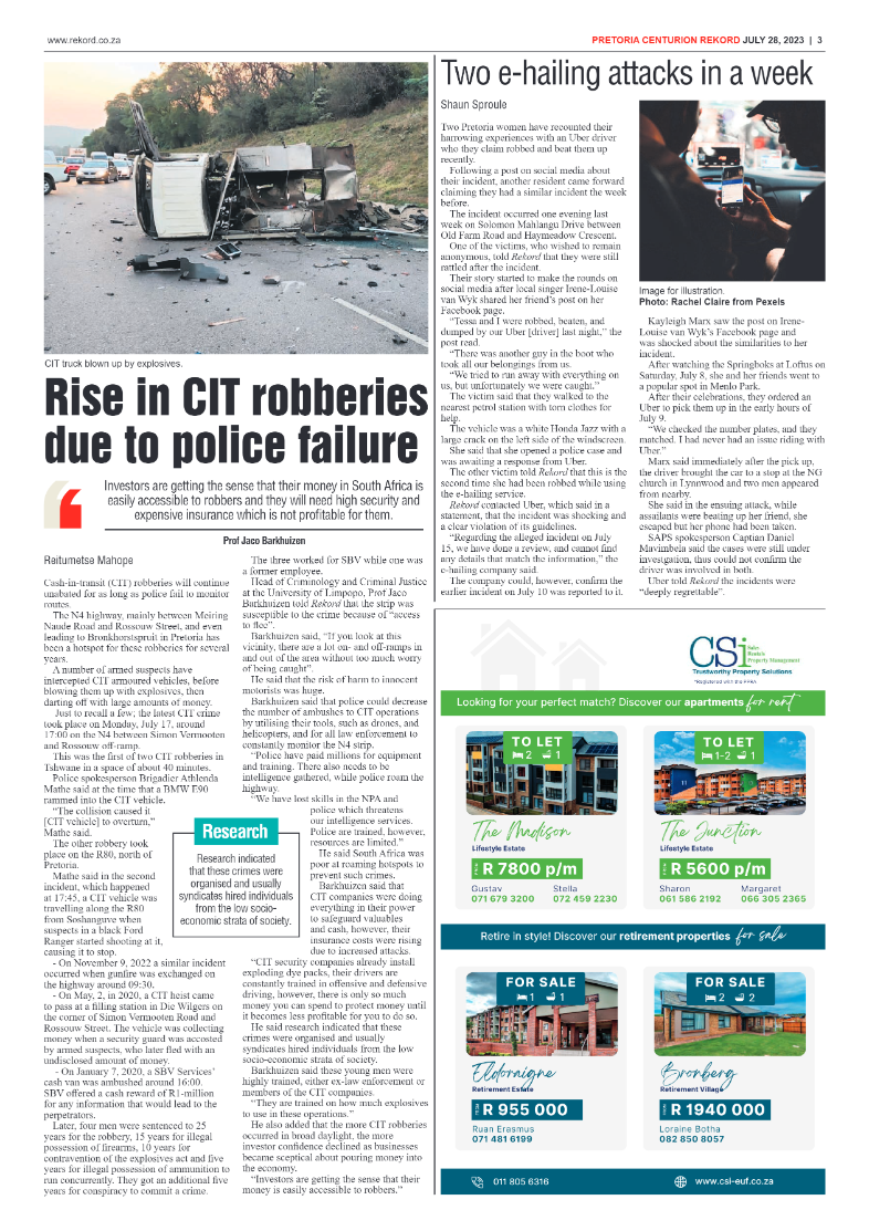 Rekord Centurion 28 July 2023 page 3