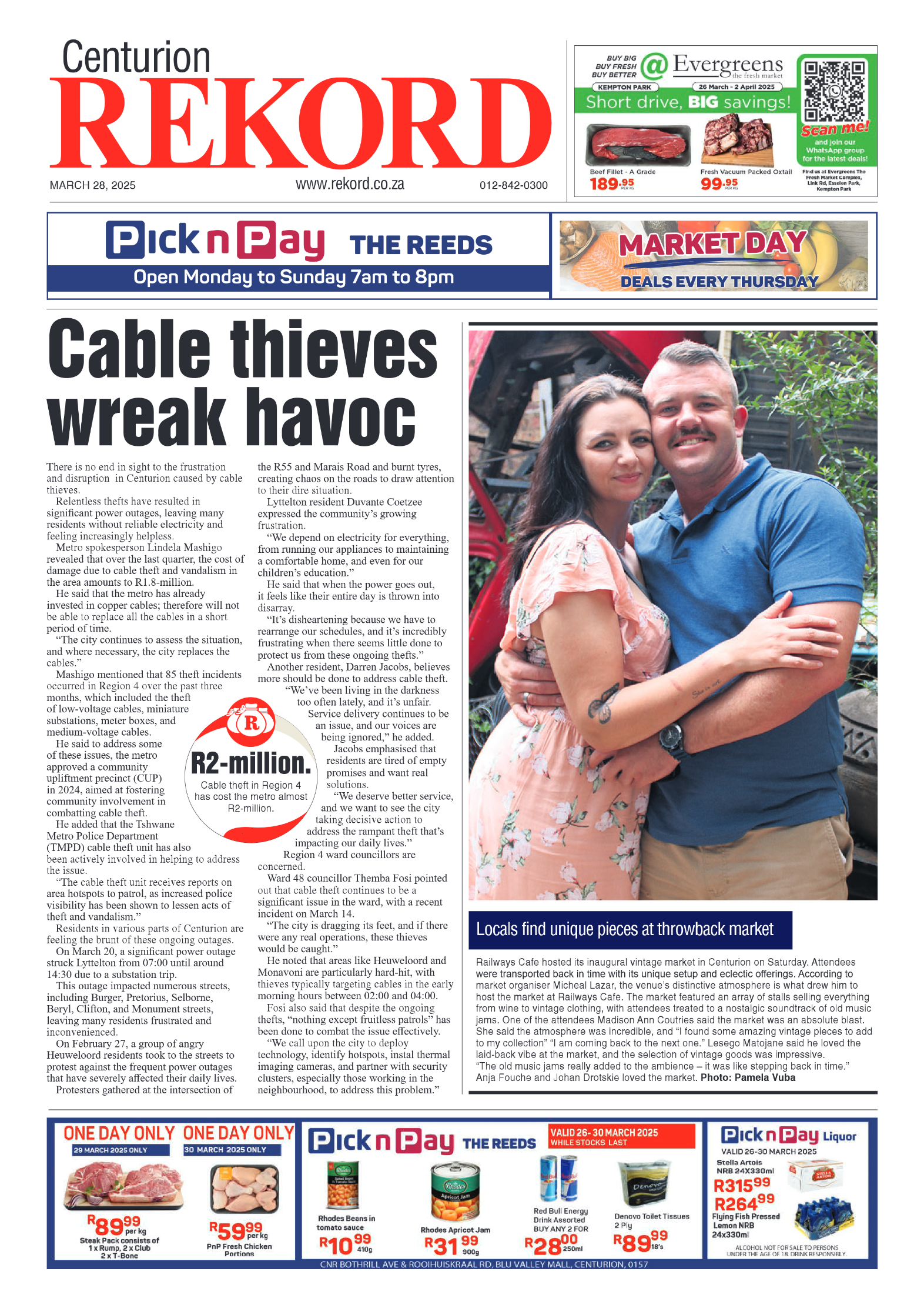 Rekord Centurion 28 March 2025 page 1