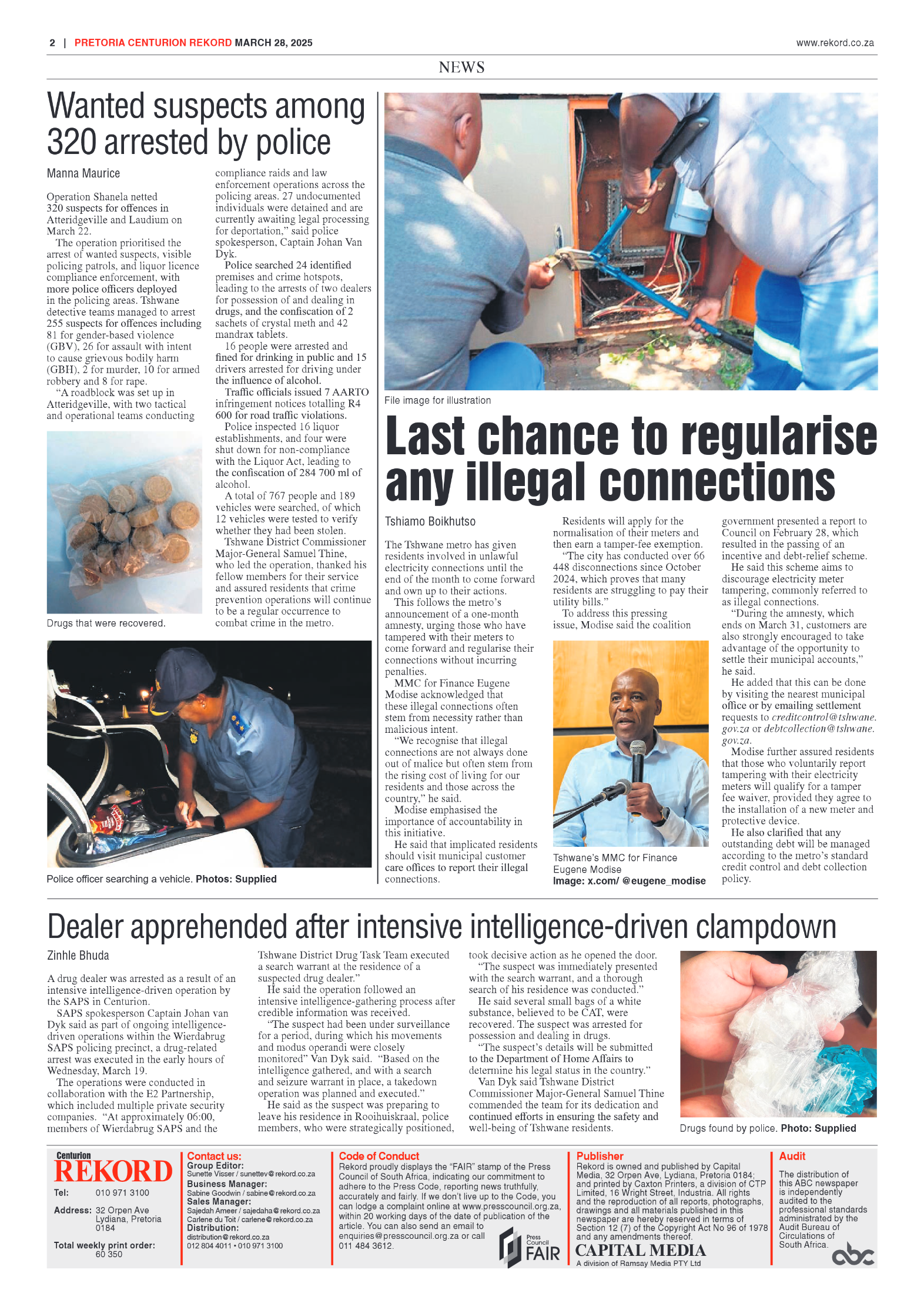 Rekord Centurion 28 March 2025 page 2