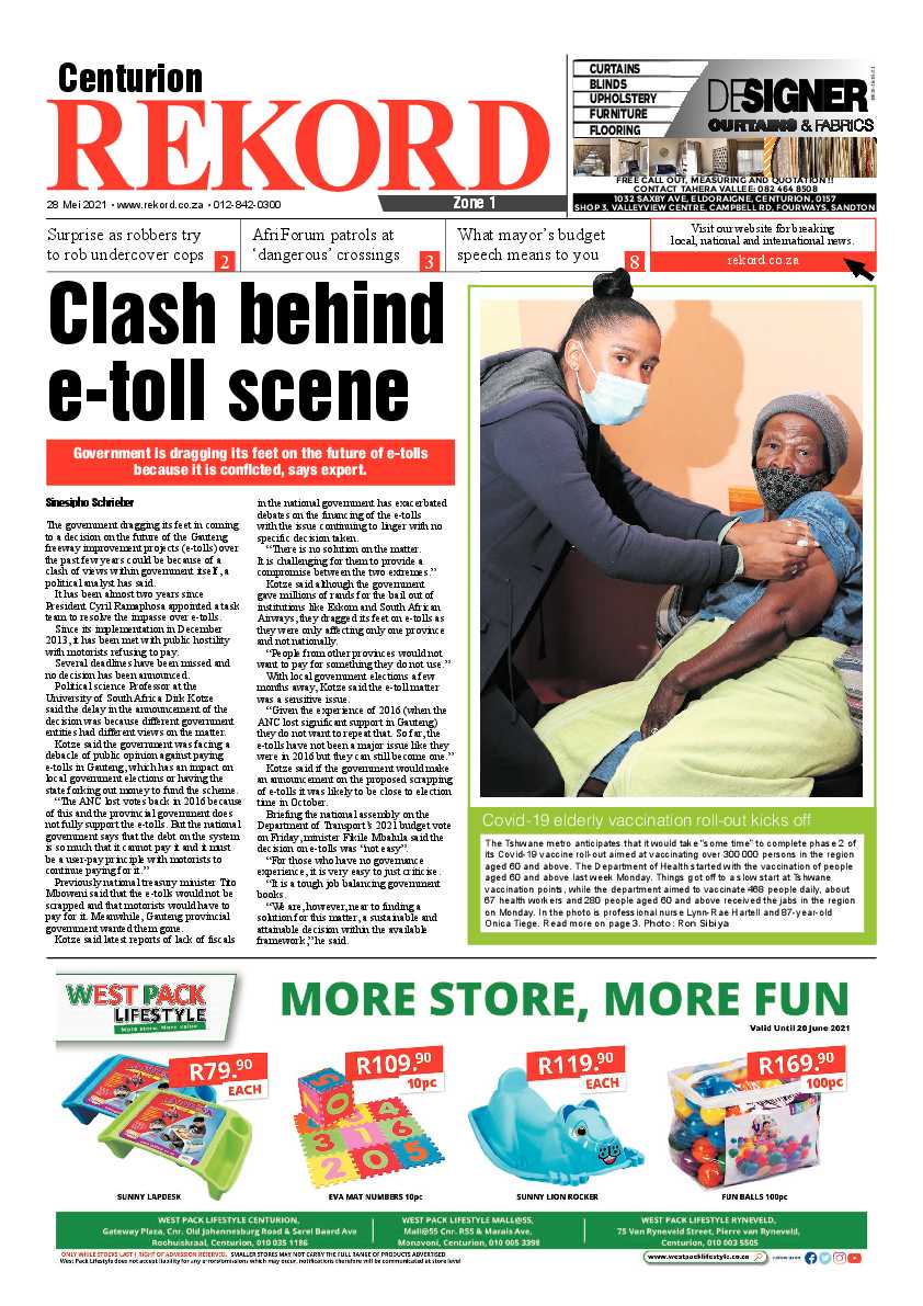 Rekord Centurion 28 May 2021 page 1