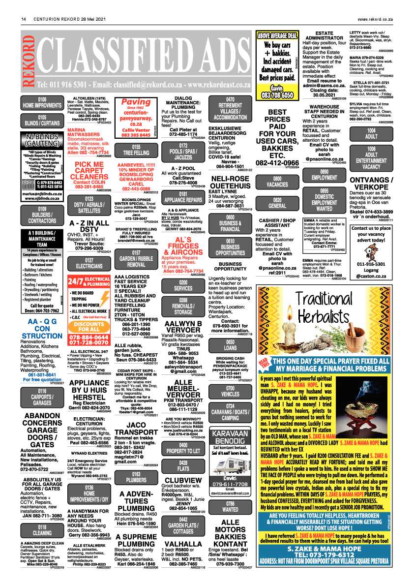 Rekord Centurion 28 May 2021 page 14