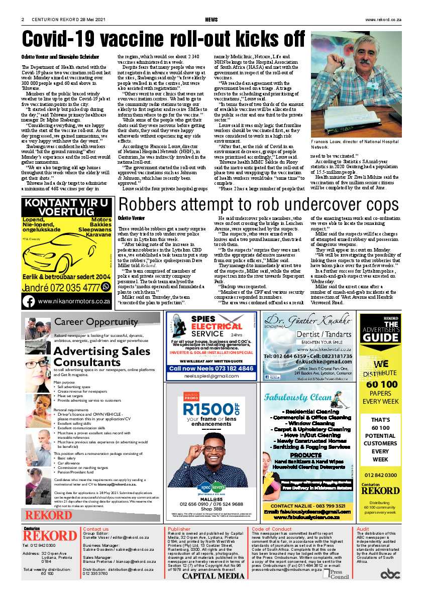 Rekord Centurion 28 May 2021 page 2